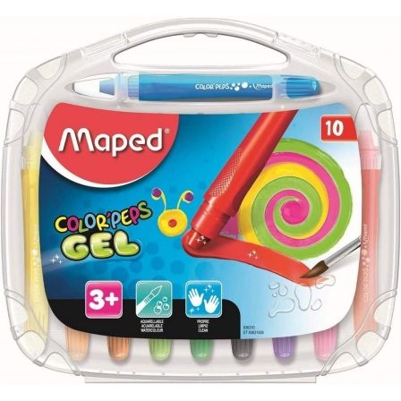 MAPED Lápices de Gel Color'Peps Acuarelables Estuche de 10 MAPED Lápices de Gel Color'Peps Acuarelables Estuche de 10